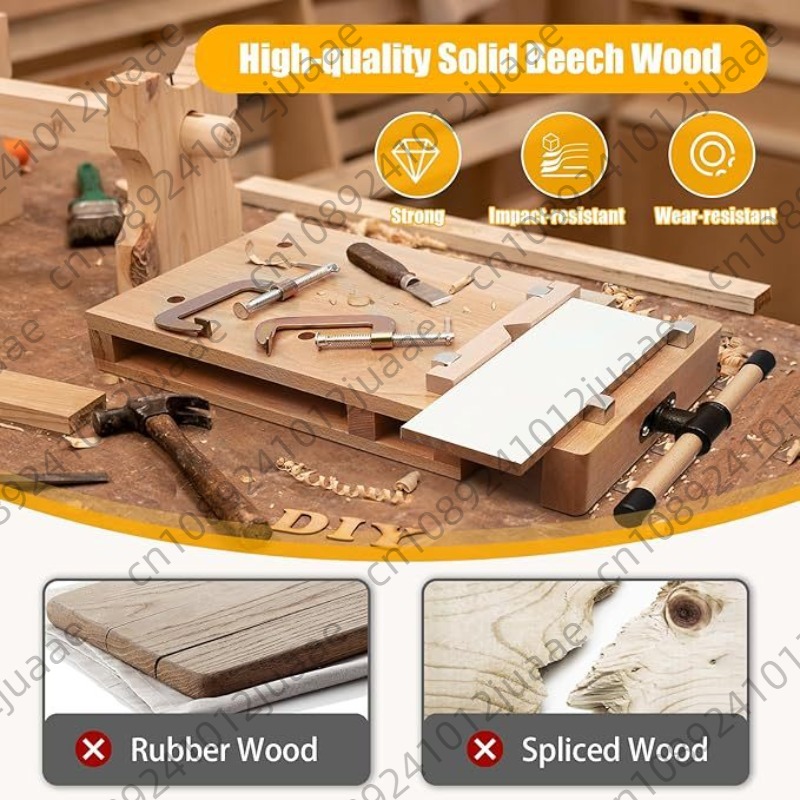 Woodworking Bench Vise - Stół stolarski z drewna twardego, imadło