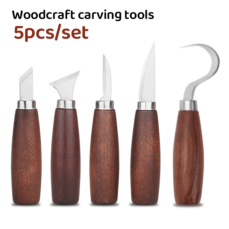 Woodworking Knife - 5 szt. narzędzi do rzeźbienia w