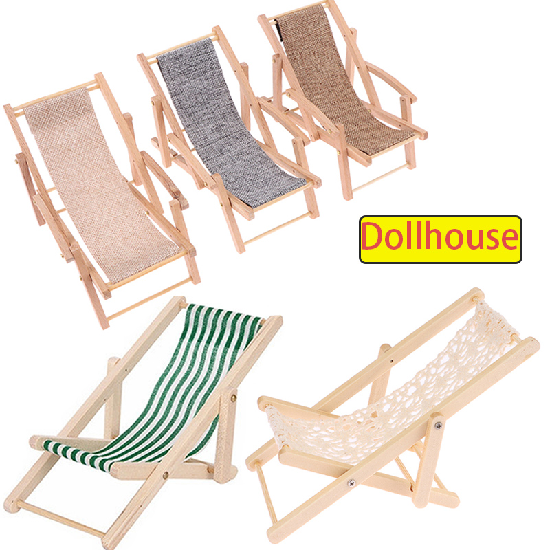 Wood Woodworking - 1 szt. Składane krzesło plażowe do