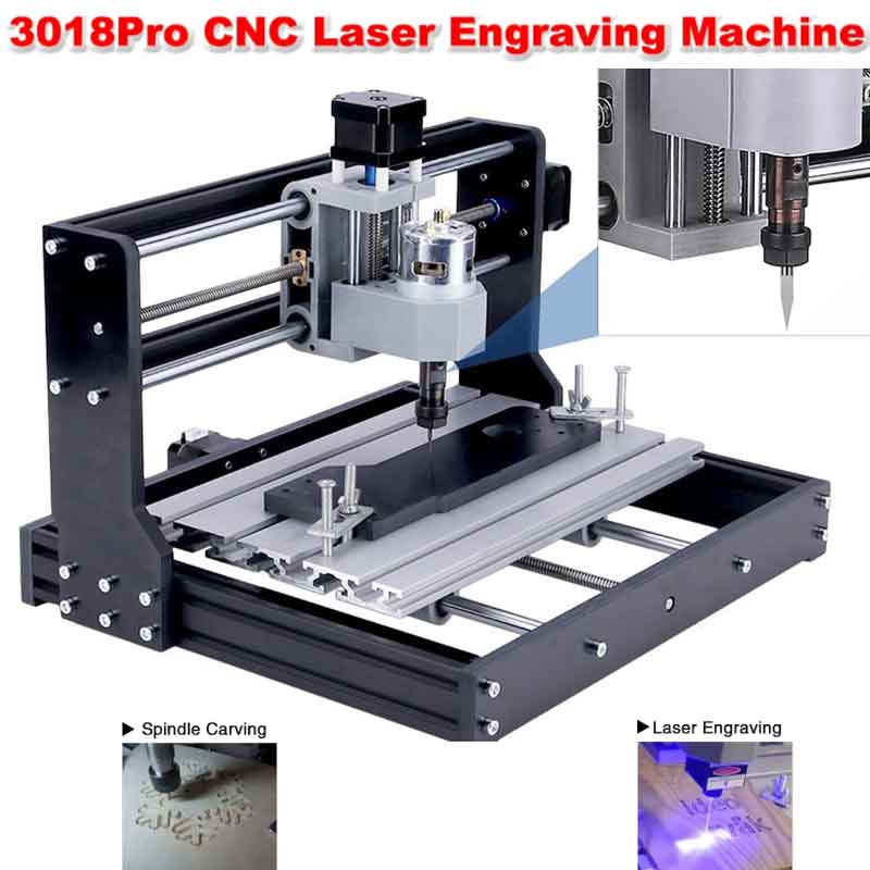 Wood Woodworking - Frezarka CNC 3018Pro do obróbki drewna,
