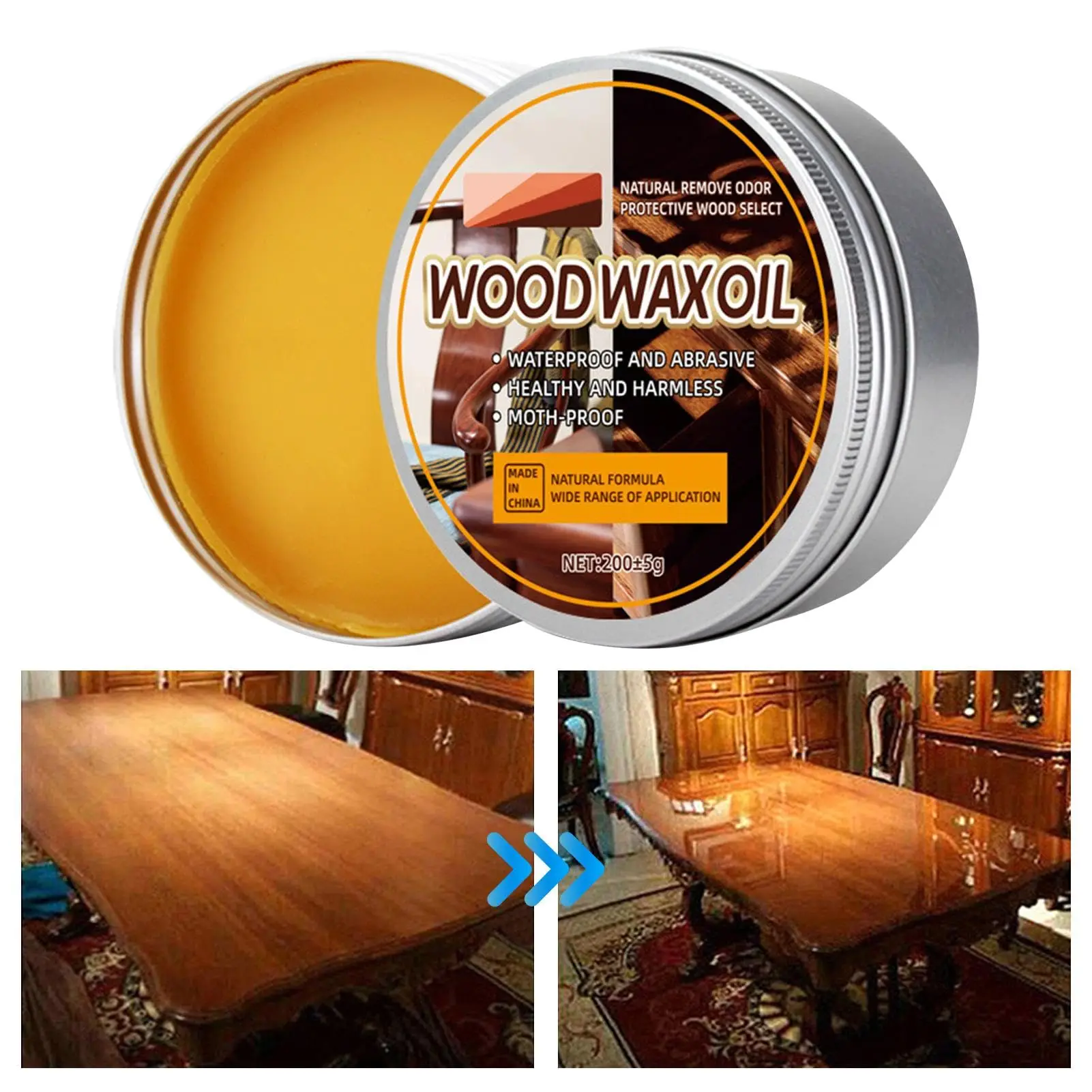 Woodworking Oil Finish - Wosk do mebli z wosku pszczelego,