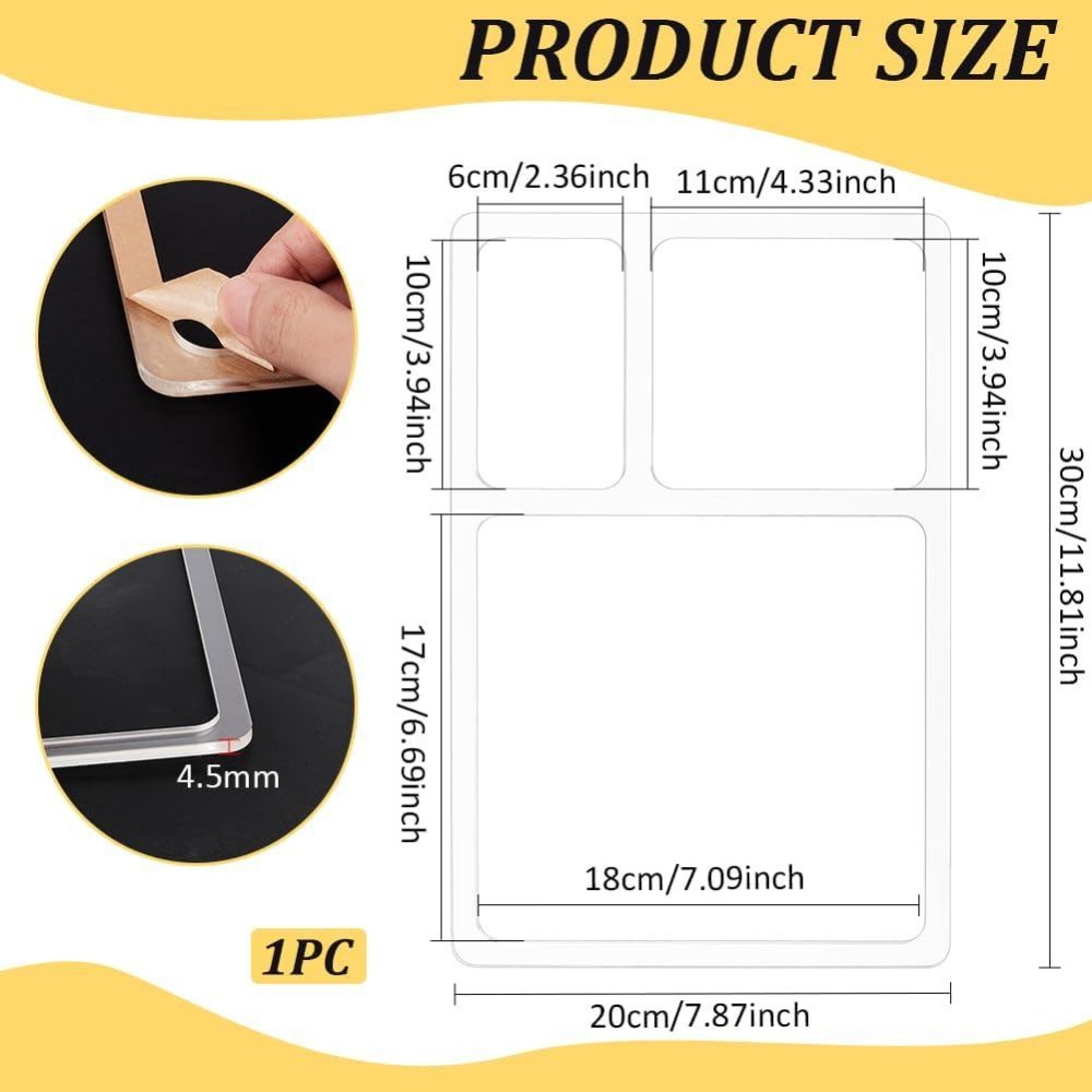 Szablon frezarski z 3 przegród – Woodworking Templates recenzja i cena