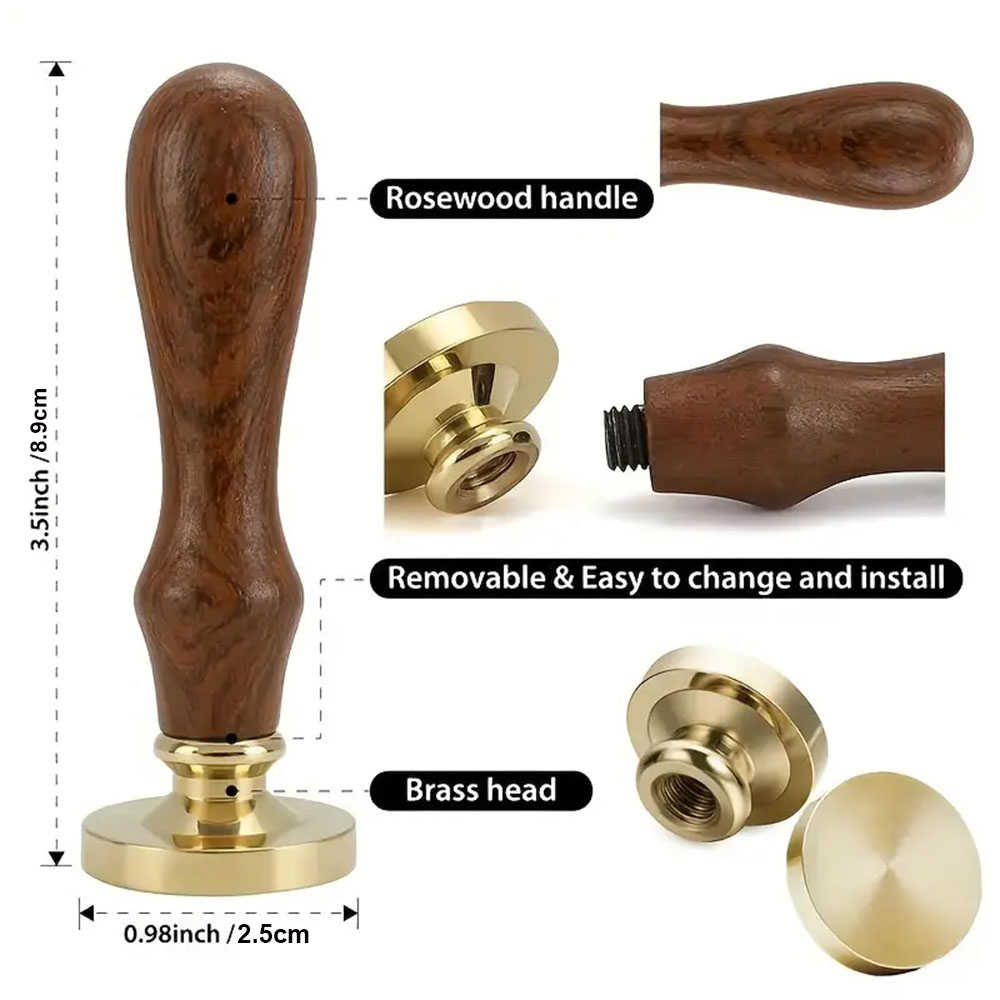 Zestaw pustych pieczęci woskow – Woodworking Logo recenzja i cena