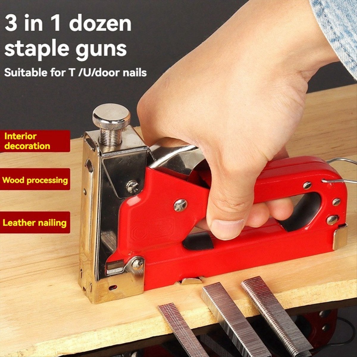 Ręczny zszywacz do gwoździ N82 – Woodworking Nails recenzja i cena