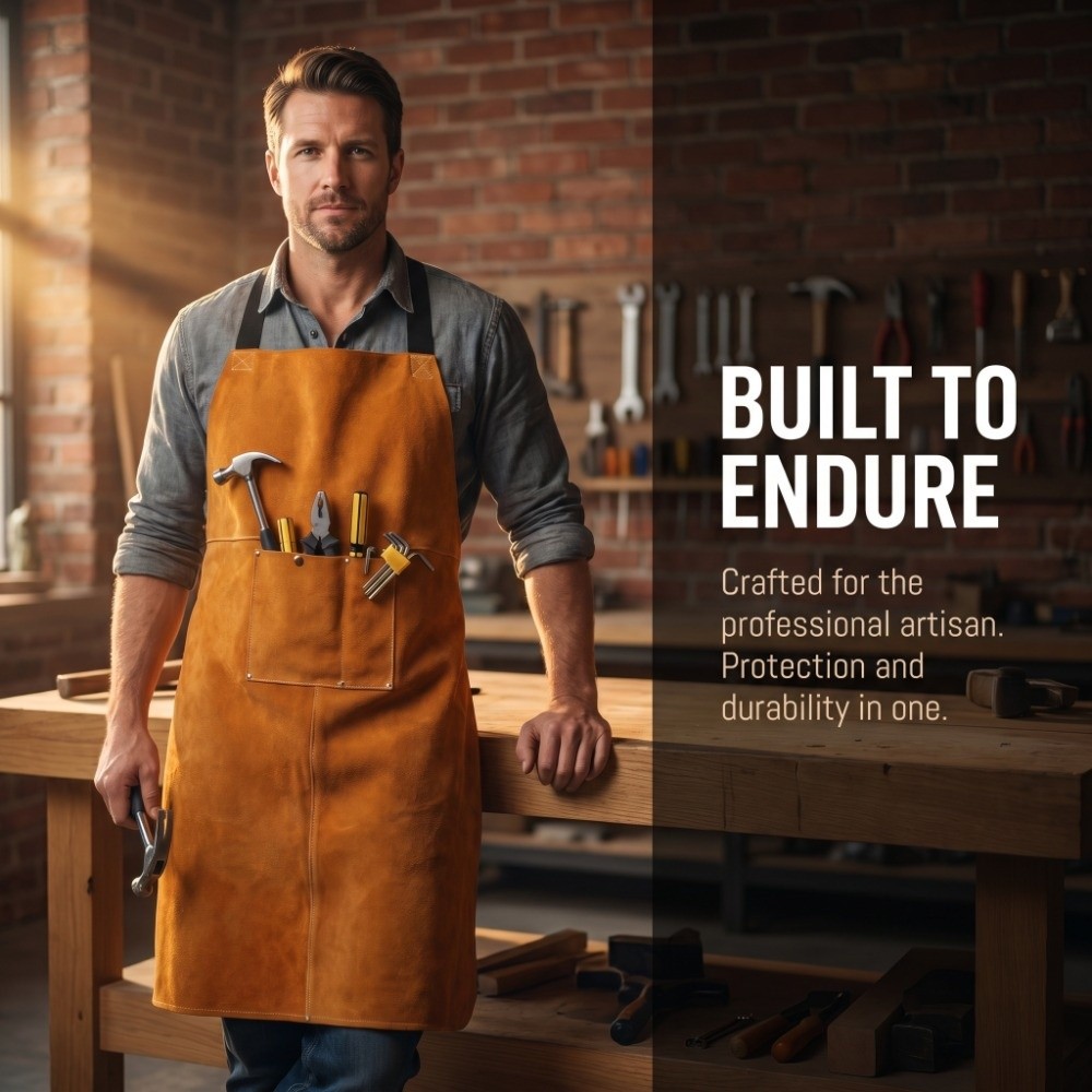 Pomarańczowy gruby fartuch spa – Woodworking Apron recenzja i cena